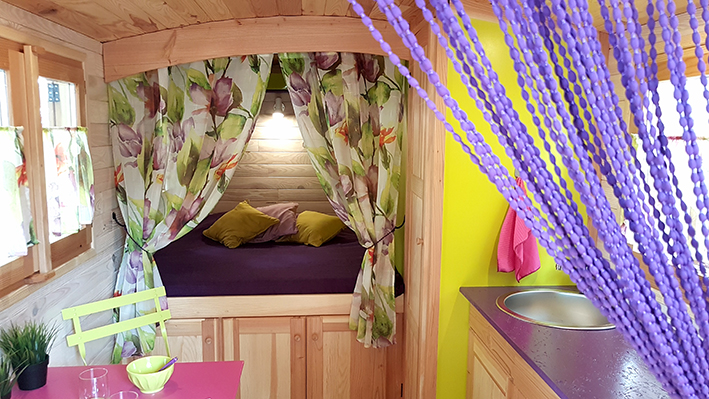 intérieur roulottes location studio de jardin