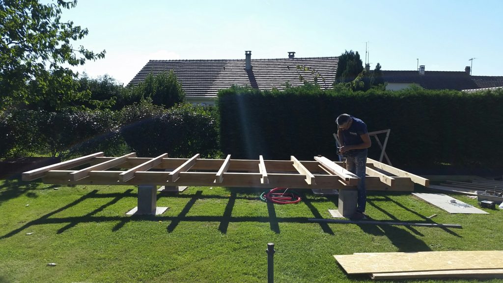 Chassis roulotte fixe